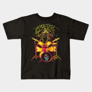 Neon Nirvana - Drummer Buddha Kids T-Shirt